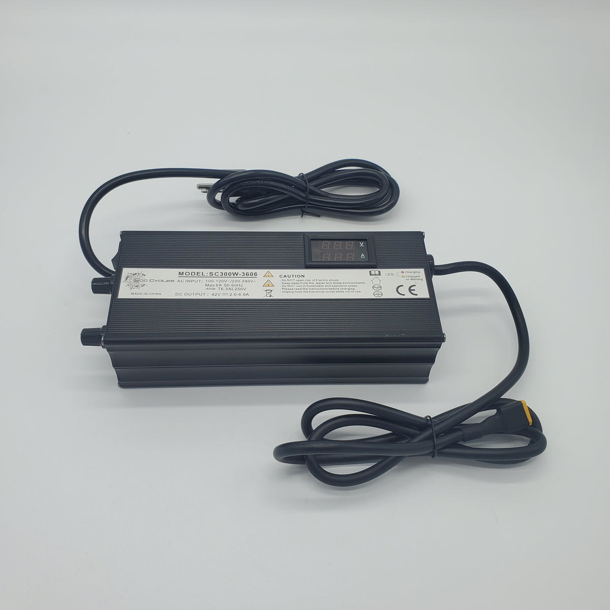 36v Advanced 300w Eco Charger - 2 to 6A - 80/90/100% - w/ Optional Adapters for Universal Use