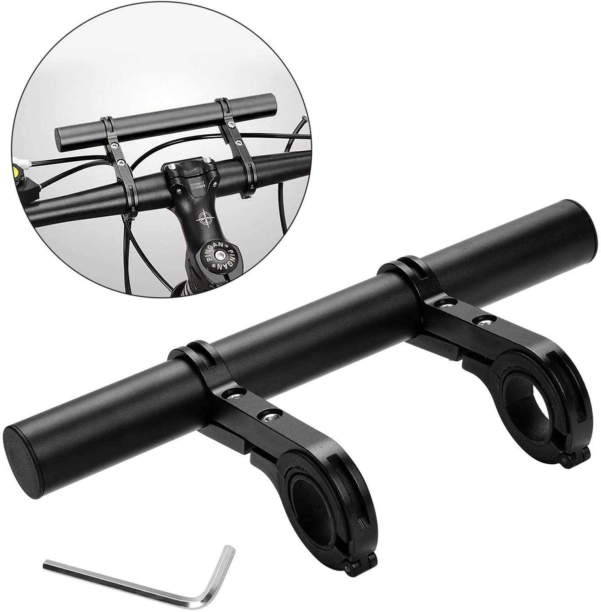 Handlebar Extension / Attachment / Add On (2 Clamp / 8&quot;)